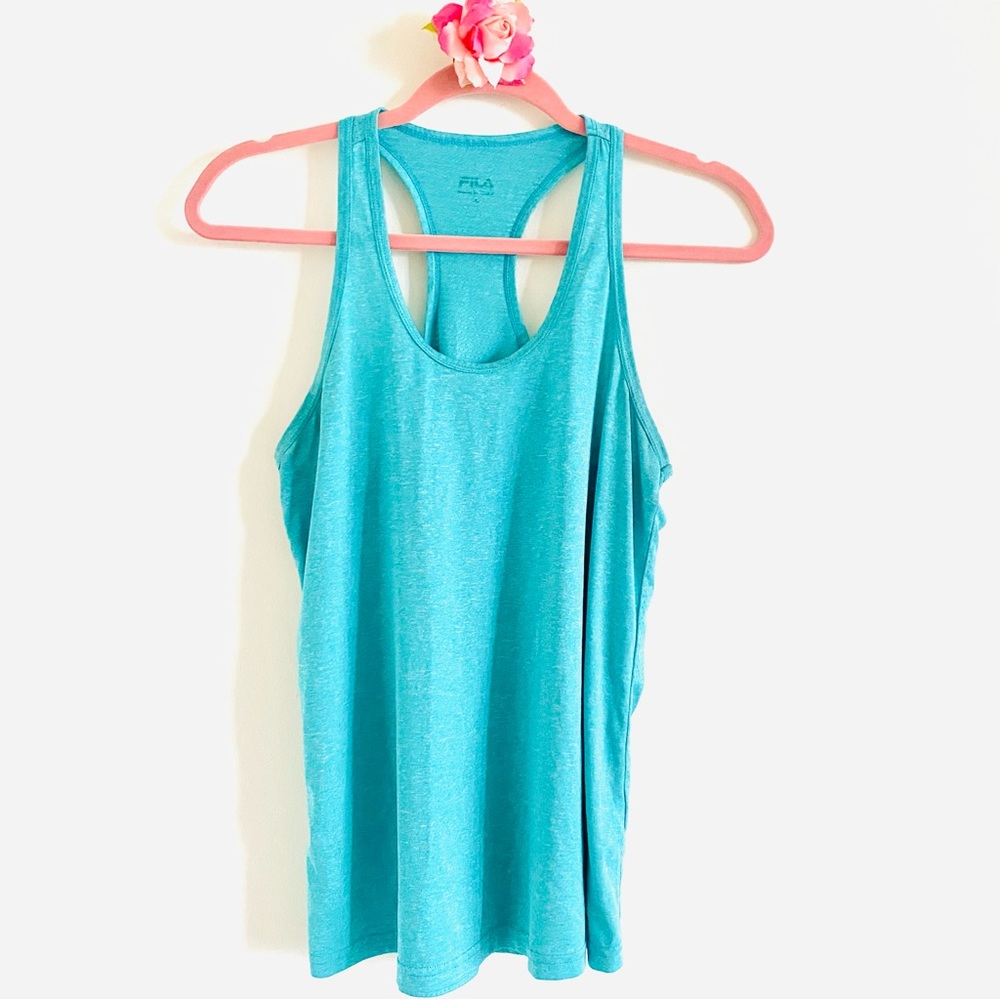 💕Fila Turquoise Racerback Sports Tank Top SZ M